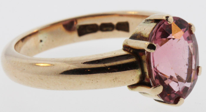 Pink Tourmaline Ring in 9ct... image