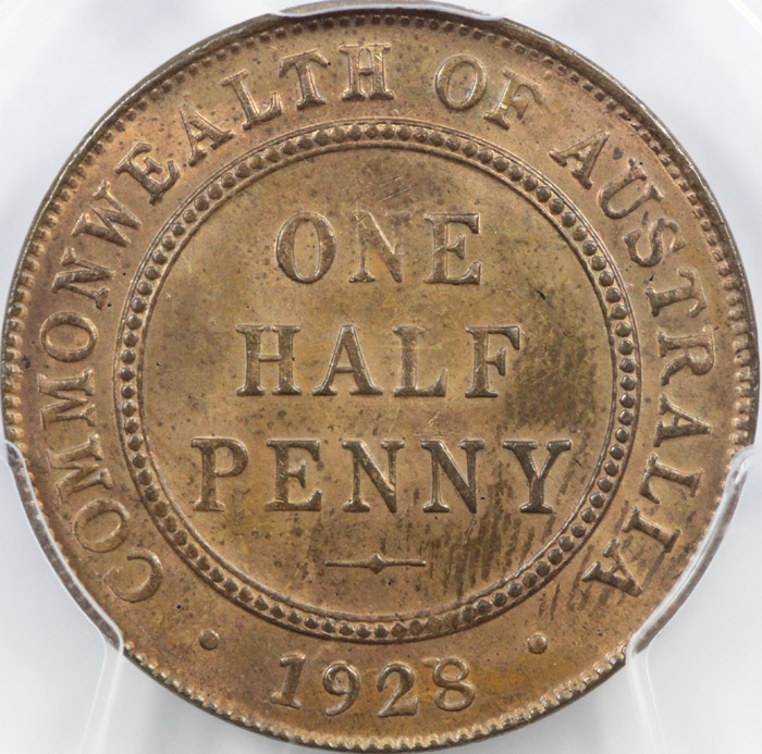 Australia. 1928 Halfpenny, ... image