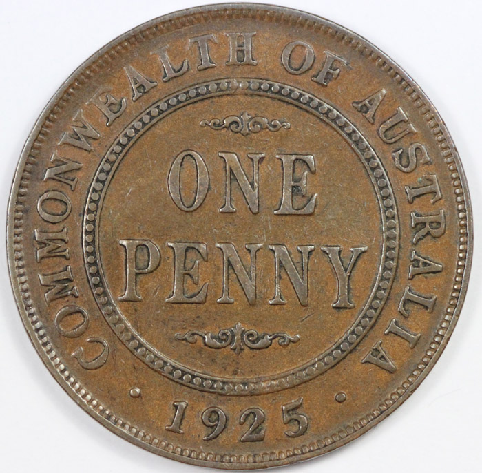 Australia. 1925 Penny, Very... image