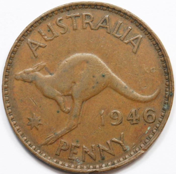 Australia. 1946 penny, Very... image