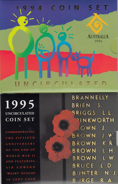 Australia. 1994 & 1995 Mint... image