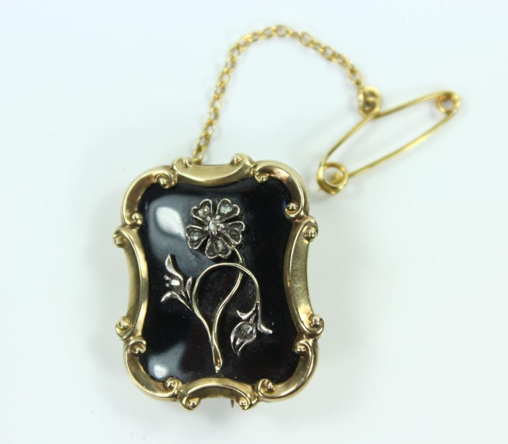 Antique enamelled Mourning ... image