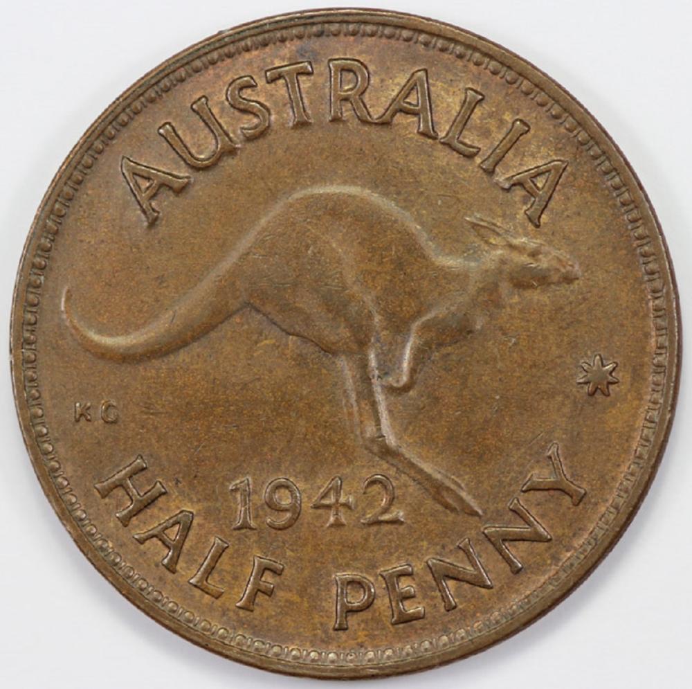 Australia. 1942 (M) Halfpen... image