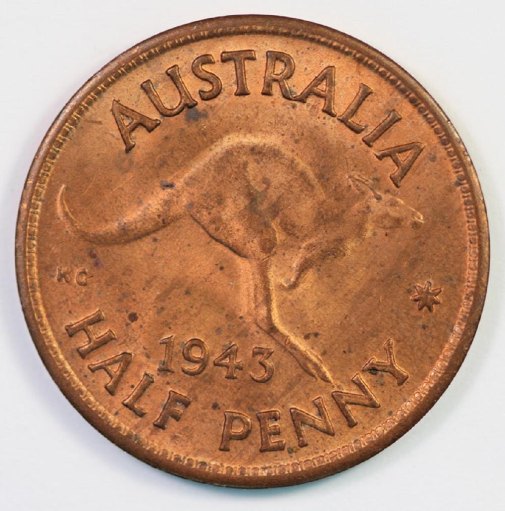 Australia. 1943 Halfpenny, ... image