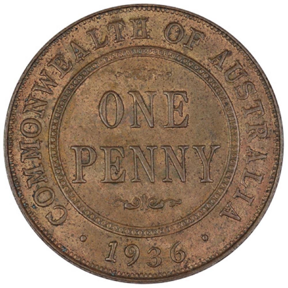 Australia. 1936 Penny, Unci... image