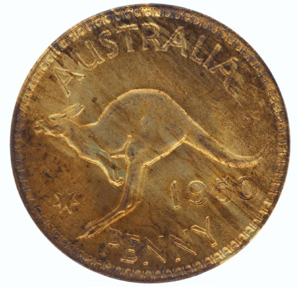 Australia. 1950 Penny, near... image