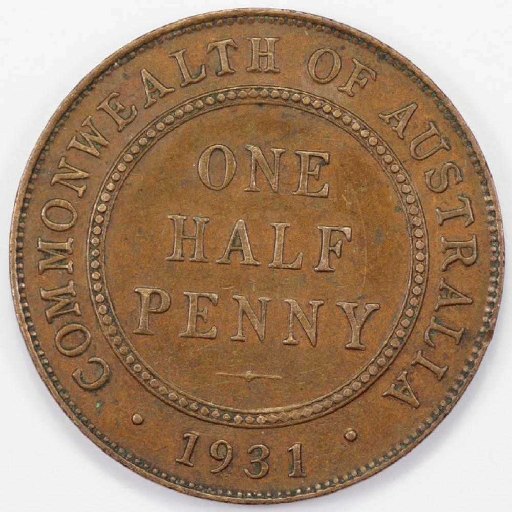 Australia. 1931 Halfpenny, ... image