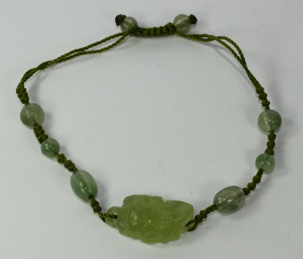 Natural Green Jadeite Bead ... image