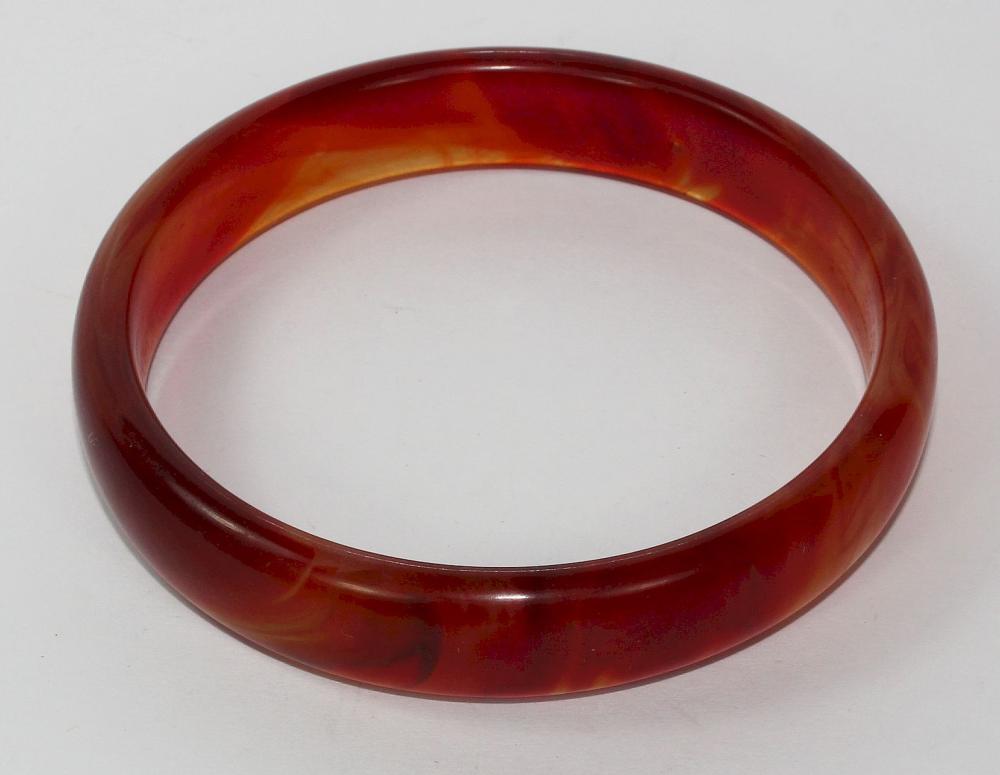 Reddish Jade Bangle image