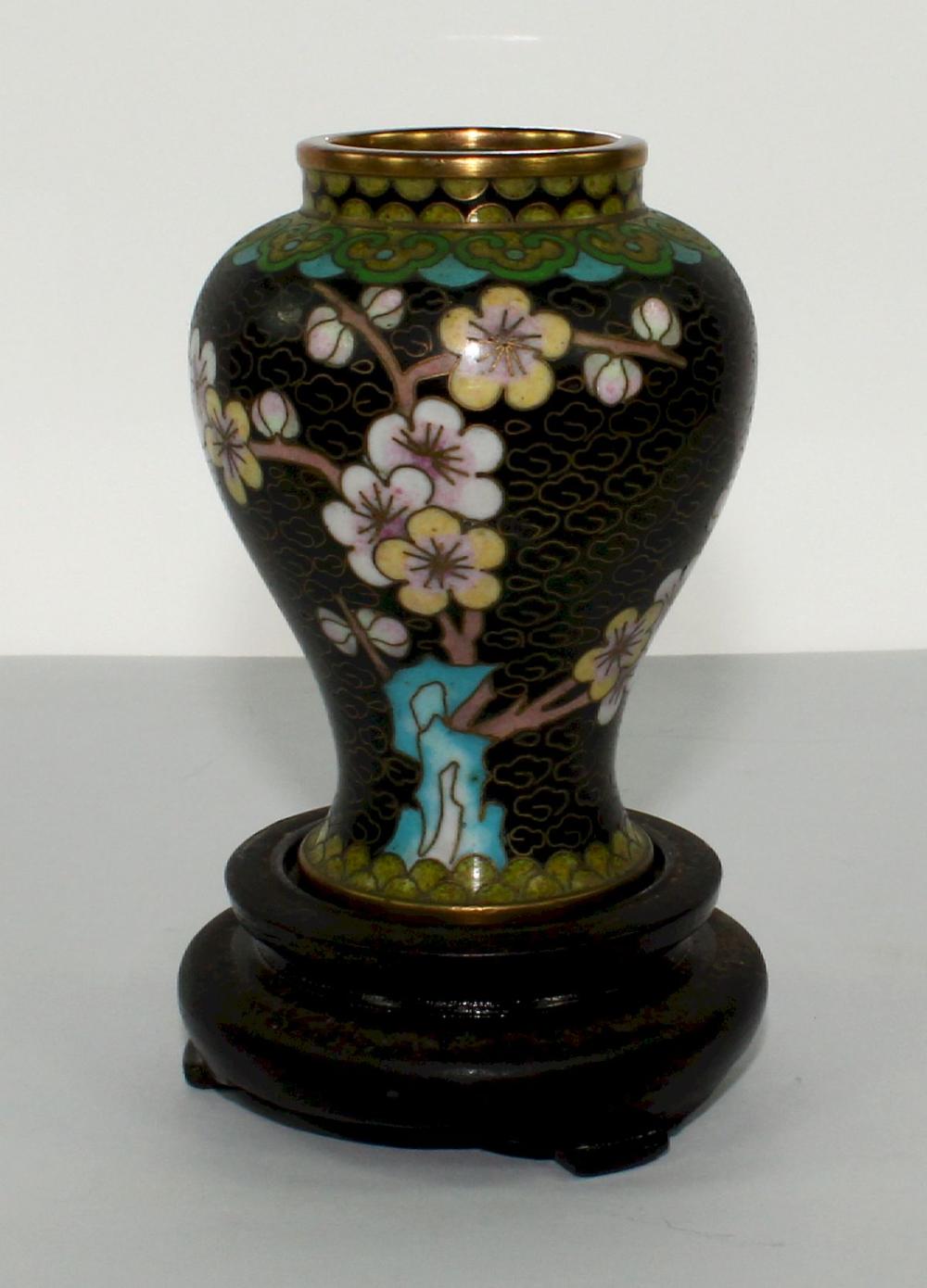 Small Cloisonné Vase with F... image