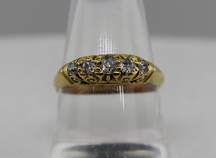 Vintage Bridge Ring with Ro... image