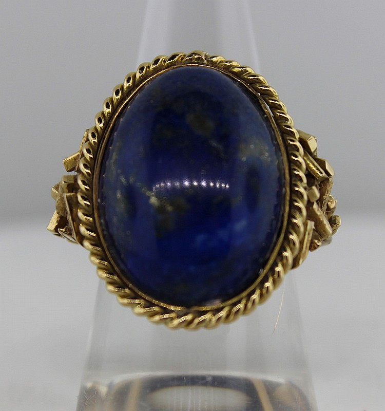 Modernist Lapis Lazuli Ring image