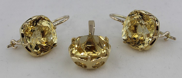 Citrine Earrings with match... image