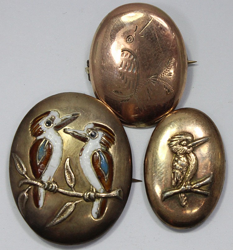 Vintage 'Kookaburra' Brooches image