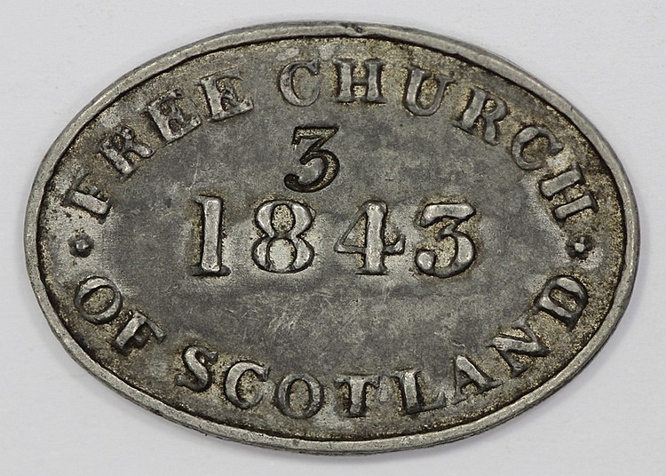 Scottish Communion Token, 1843 image