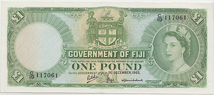 Fiji "Ist December 1965" £1... image