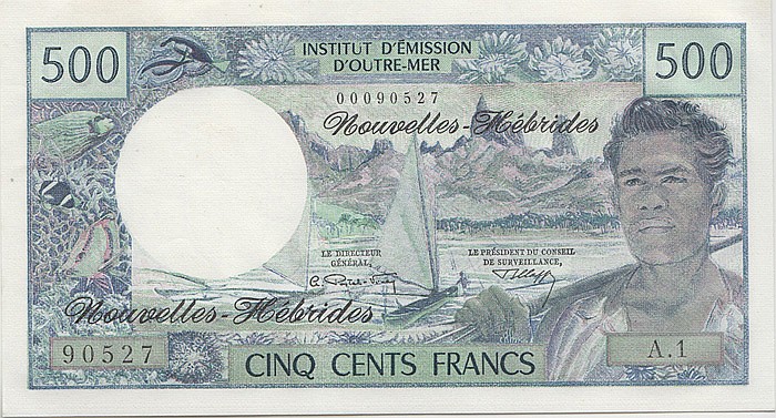 New Hebrides (1970) 500 Fra... image