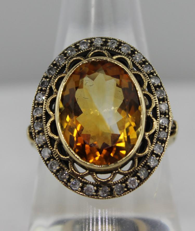 Oval shaped Citrine contain... image