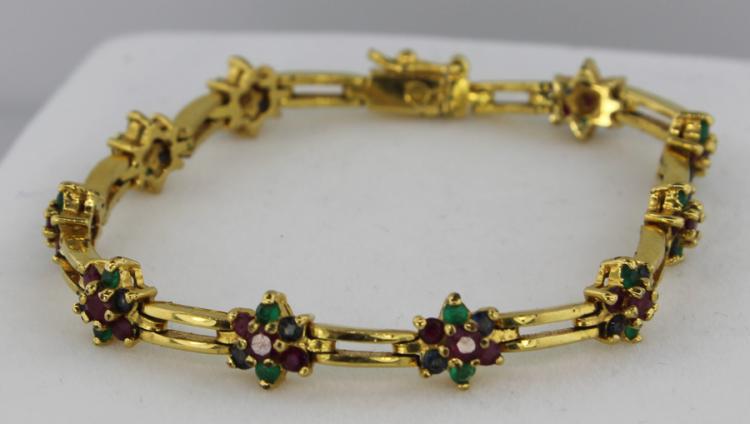 14ct Gold Bracelet set with... image