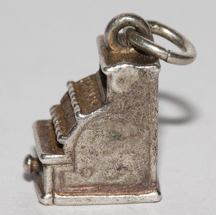 Silver Cash Register Charm image