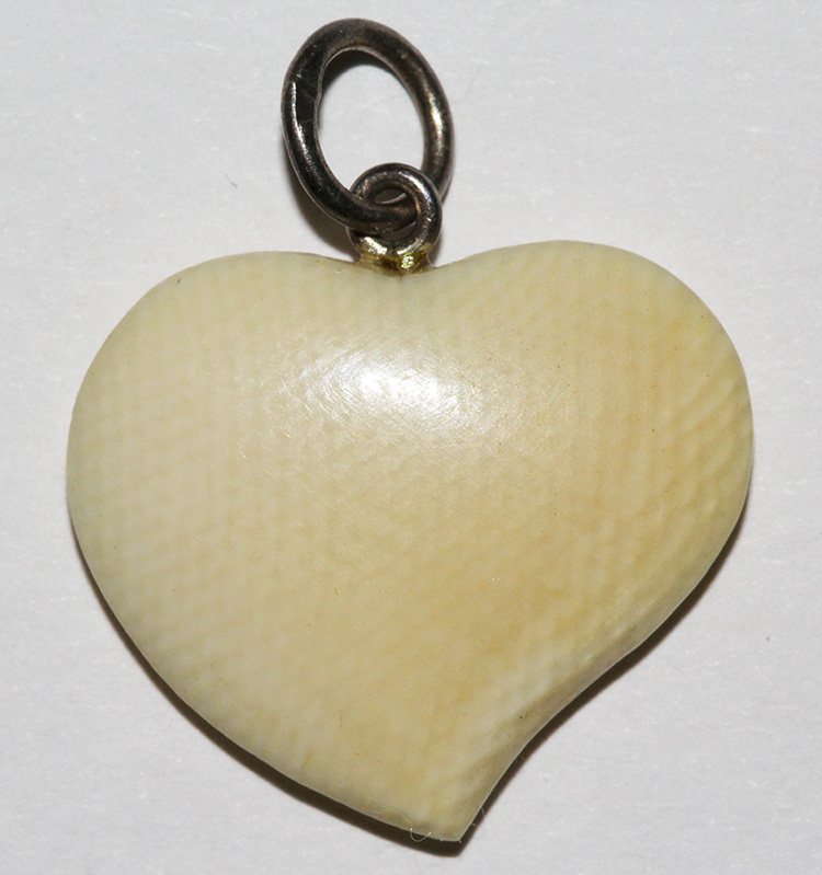 Ivory Heart Shaped Charm image