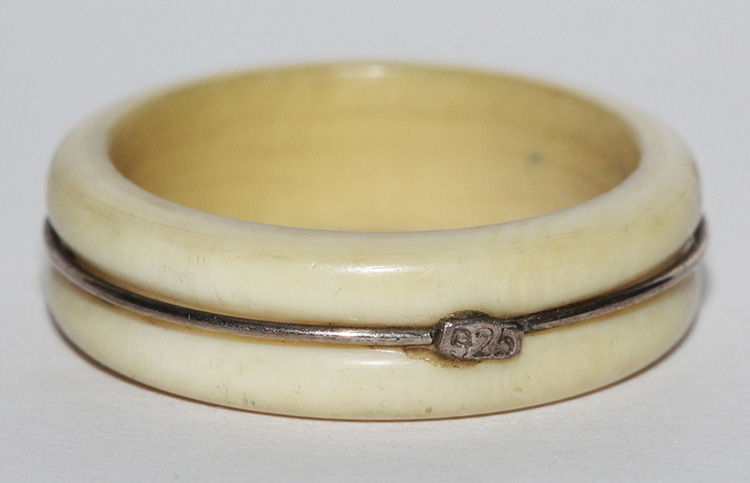 Ivory & Silver (.925) Ring image