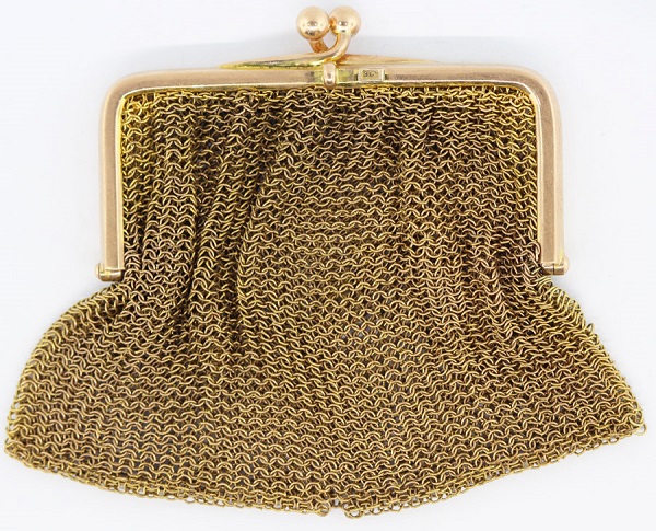 9ct Gold Mesh Change Purse ... image