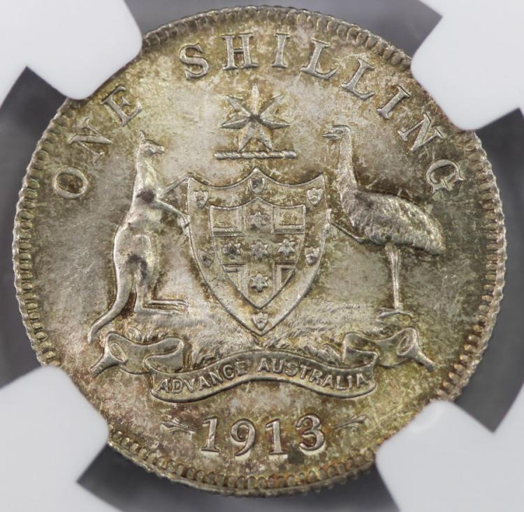 Australia 1913 Shilling, NG... image