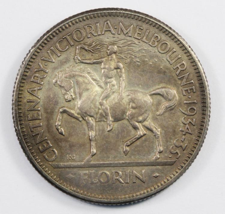 Australia 1934-5 Florin, go... image