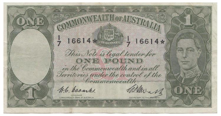 Australia 'Coombs-Watt' £1 ... image