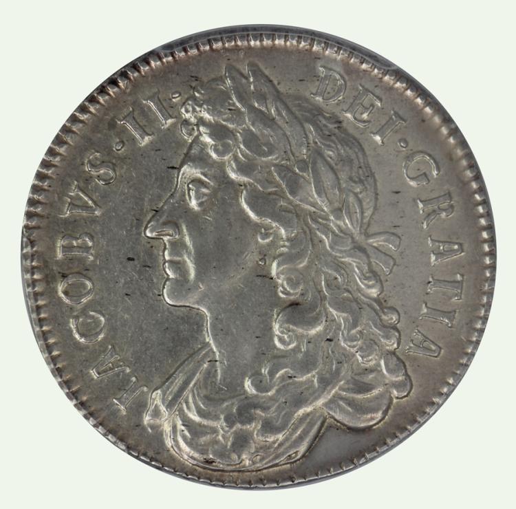 Great Britain 1686 Half Cro... image