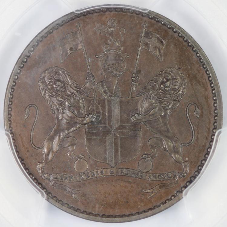 St Helena 1821 Proof Halfpe... image