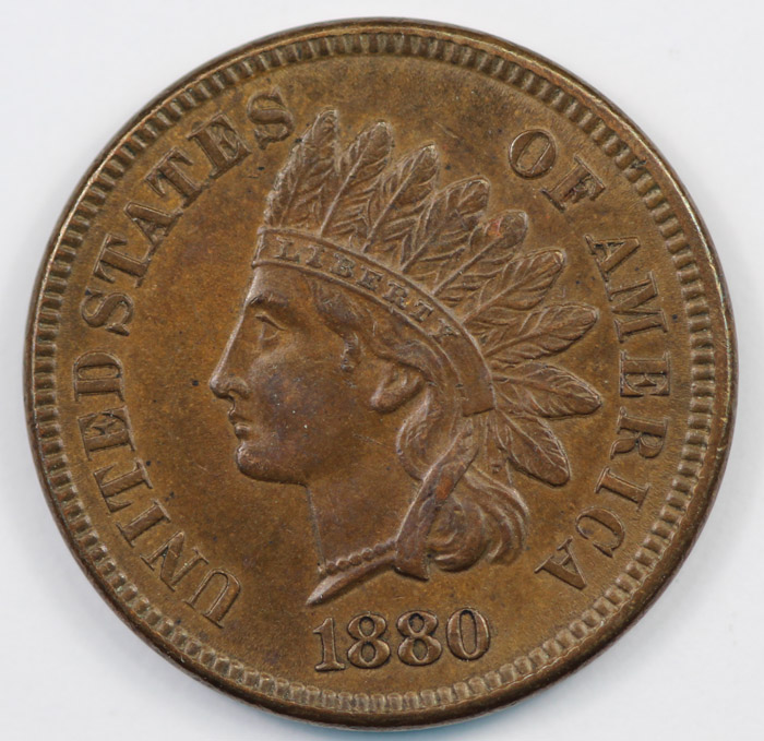 USA 1880 Cent, Brown Choice... image