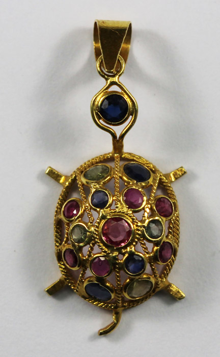 Small Jewelled Tortoise Pen... image