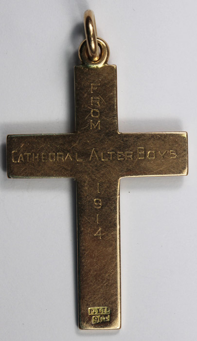 Antique Gold Cross in 9ct Gold image