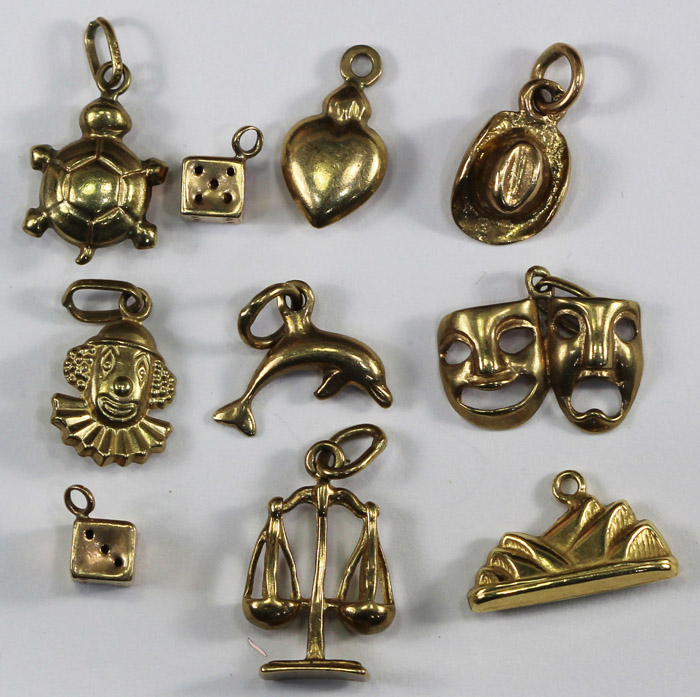 A group of small 9ct Gold C... image