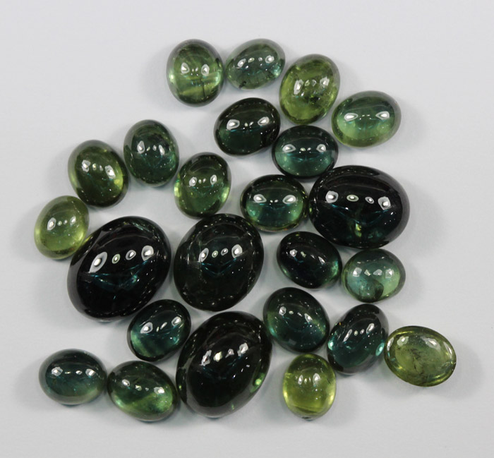 Green Cabachon Sapphires (2... image