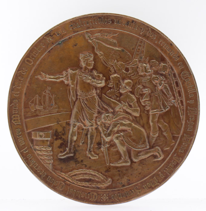 Spain 1892 Bronze Medal for... image