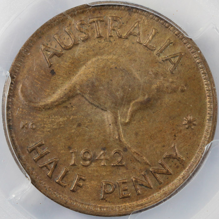 Australia 1942 Y. (P) Halfp... image