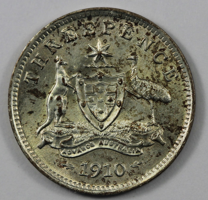 Australia 1910 Threepence, ... image