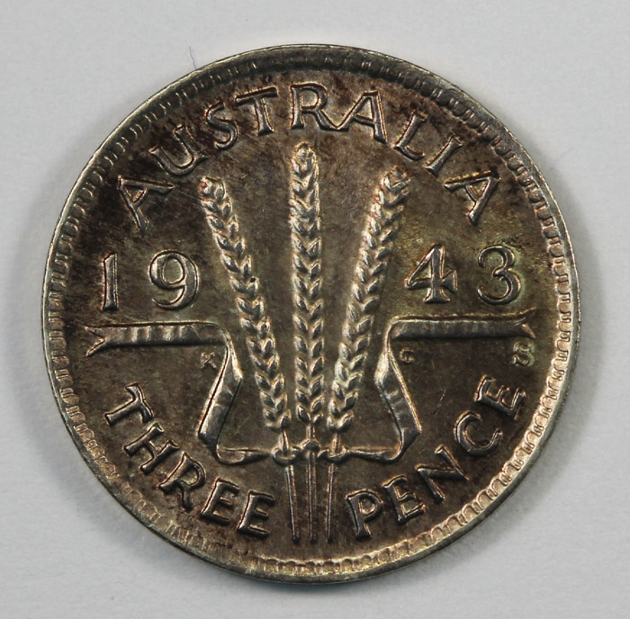 Australia 1943 S Threepence... image