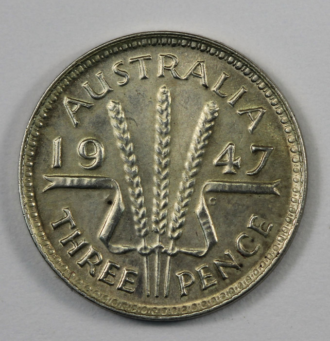 Australia 1947 Threepence, ... image