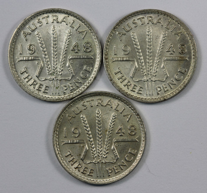 Australia 1948 Threepence, ... image