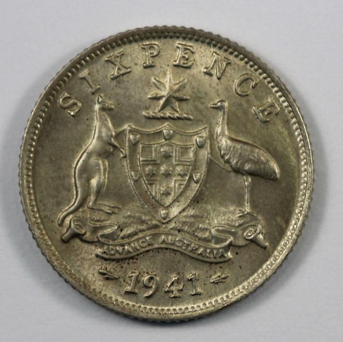 Australia 1941 Sixpence, Ch... image