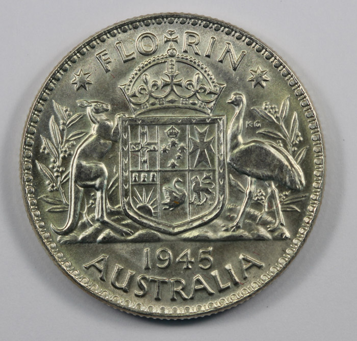 Australia 1945 Florin, Choi... image