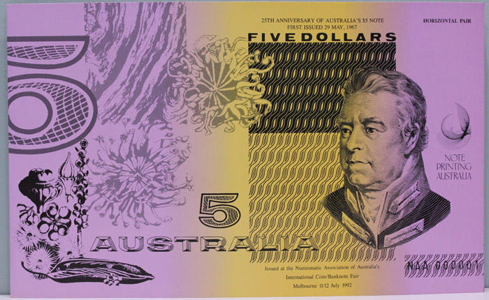 Australia "XXV Prefix" $5 ,... image