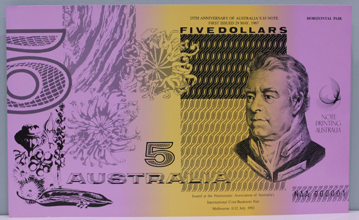 Australia "XXV Prefix" $5 ,... image