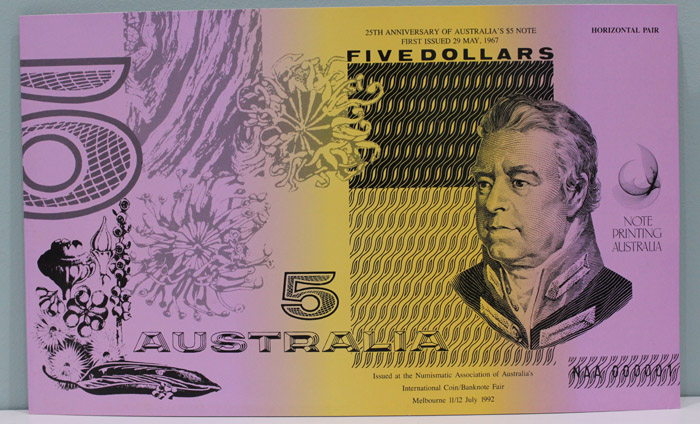 Australia "XXV Prefix" $5 ,... image