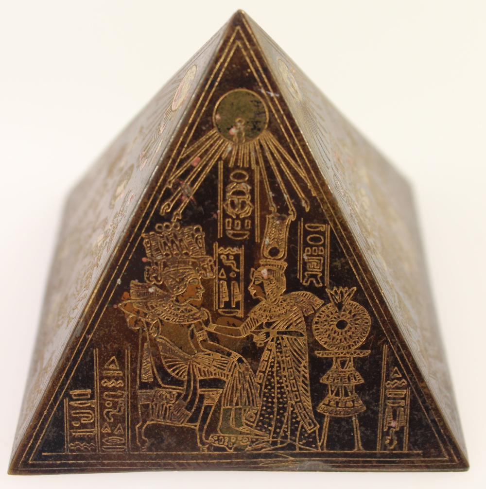 Brass Pyramid Table Ornamen... image