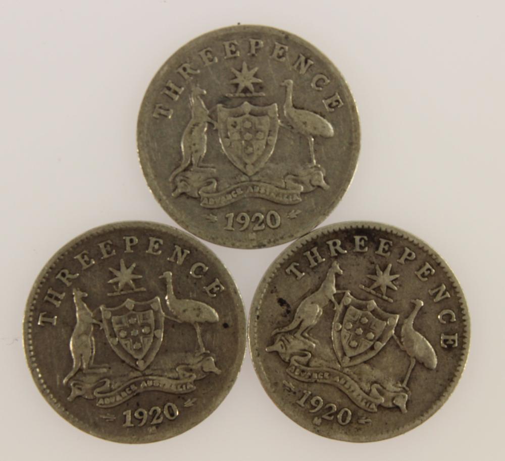 Australia 1920 M Threepence... image